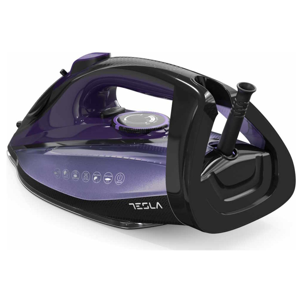 TESLA Pelga 2600W IR500BP / 0.32L / IRONS / Keramika / BLack - Purple - Image 3