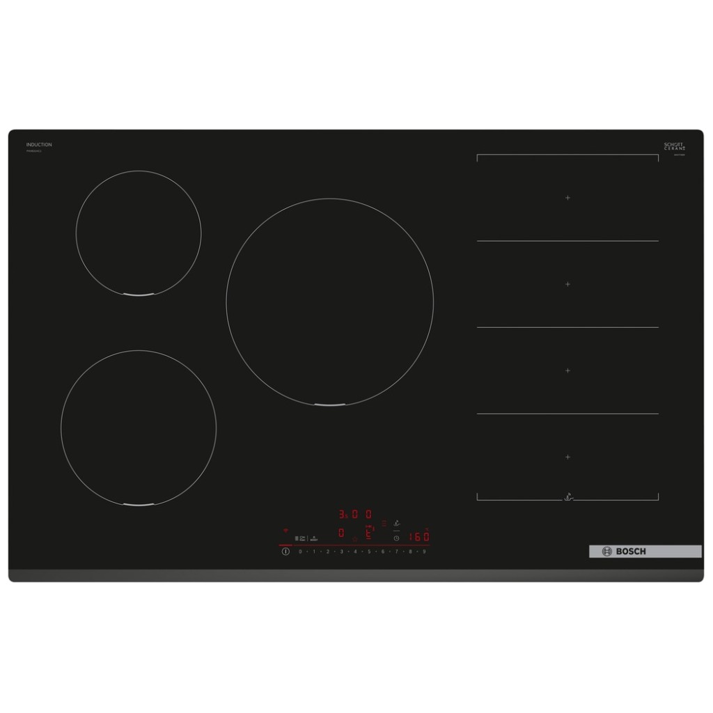 BOSCH indukcijska ploča  80cm,Serie 6|, bez okvira, 5 zona DirectSelect,